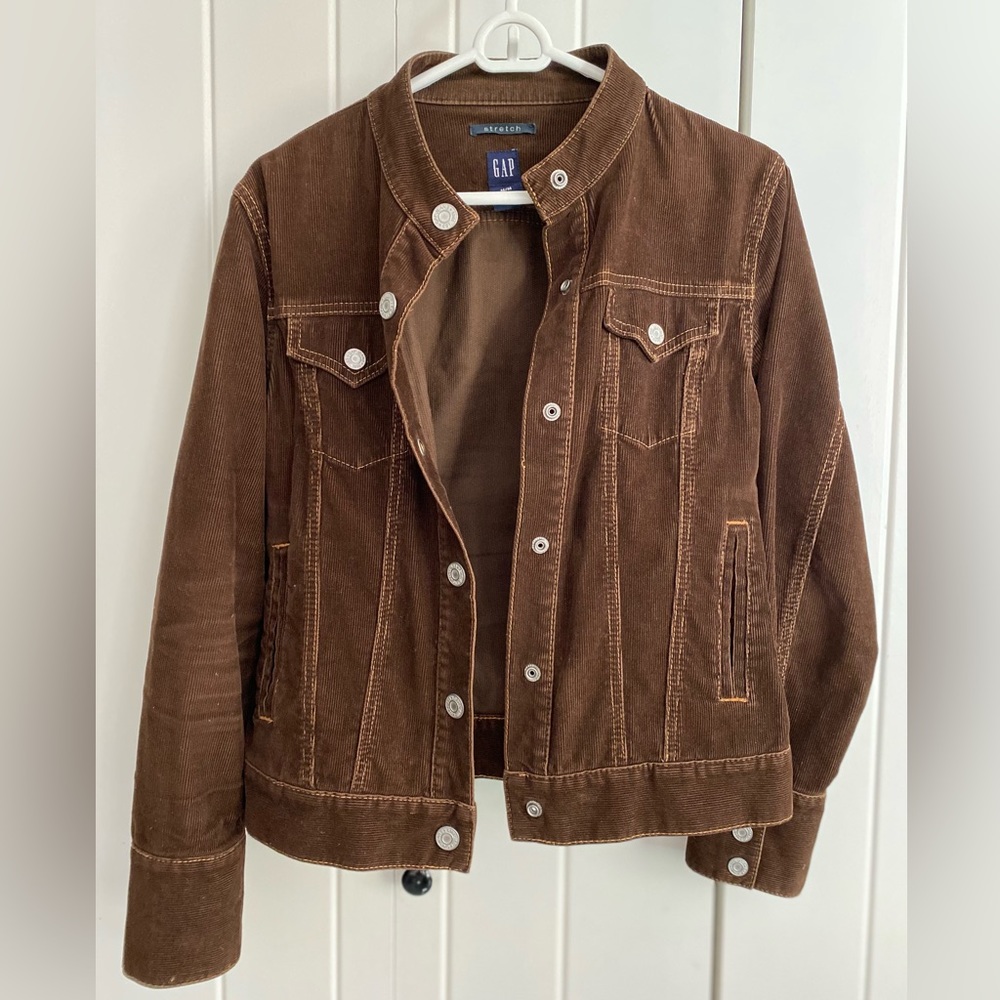 GAP fitted corduroy jacket